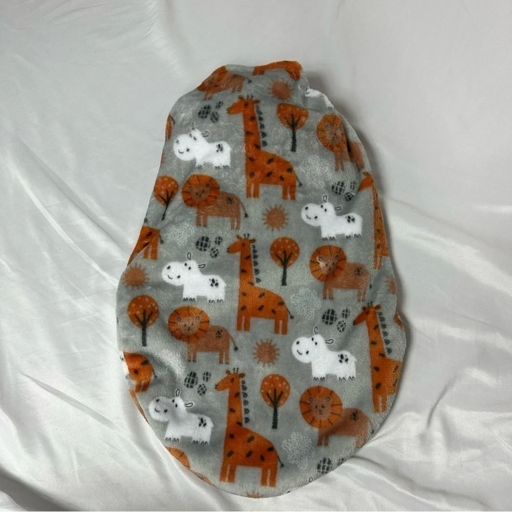 Nwt Elements of Style Animal Print Plush Swaddle 0 - 3 months